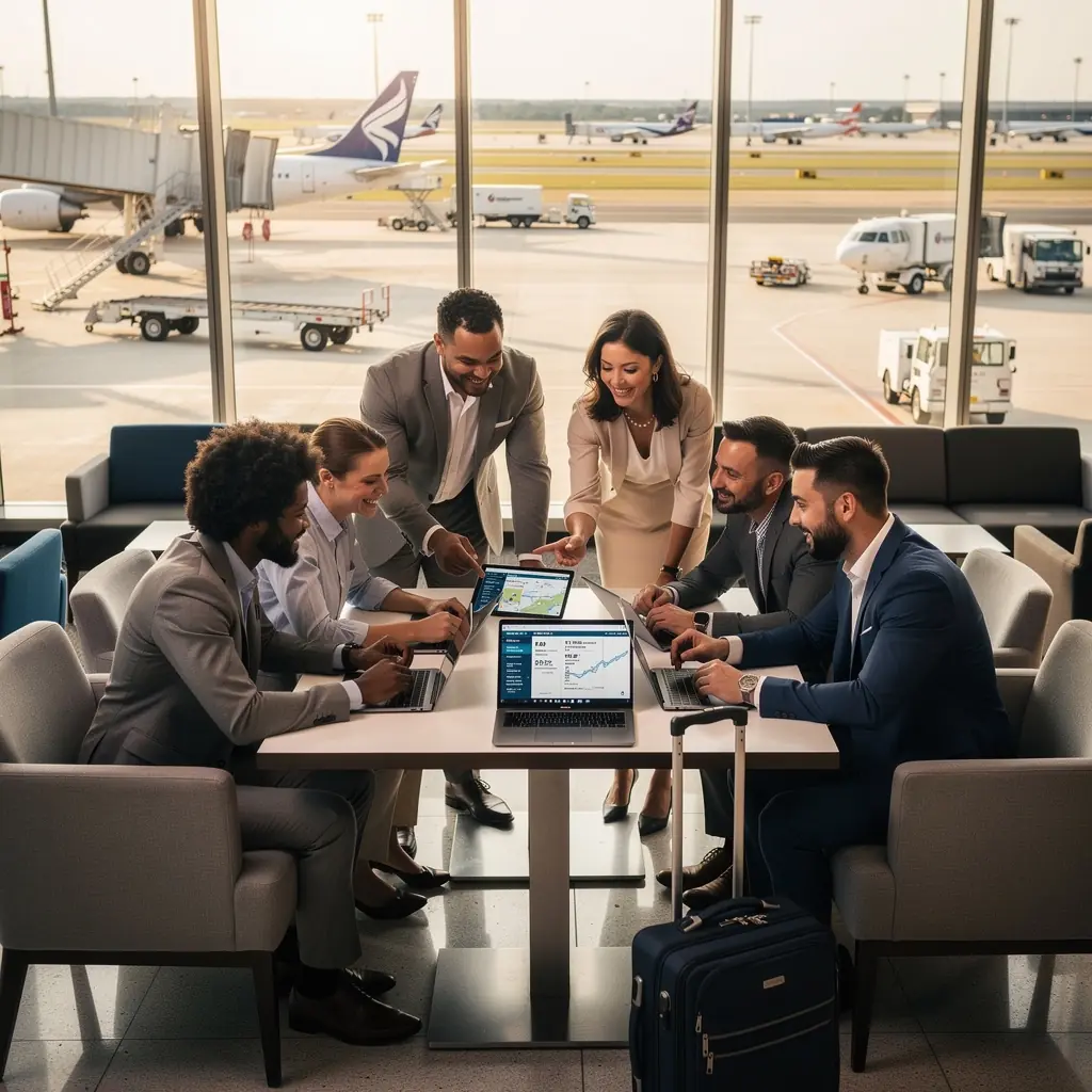 Miejsce odpoczynku z dostępem do informacji turystycznej i transportu.