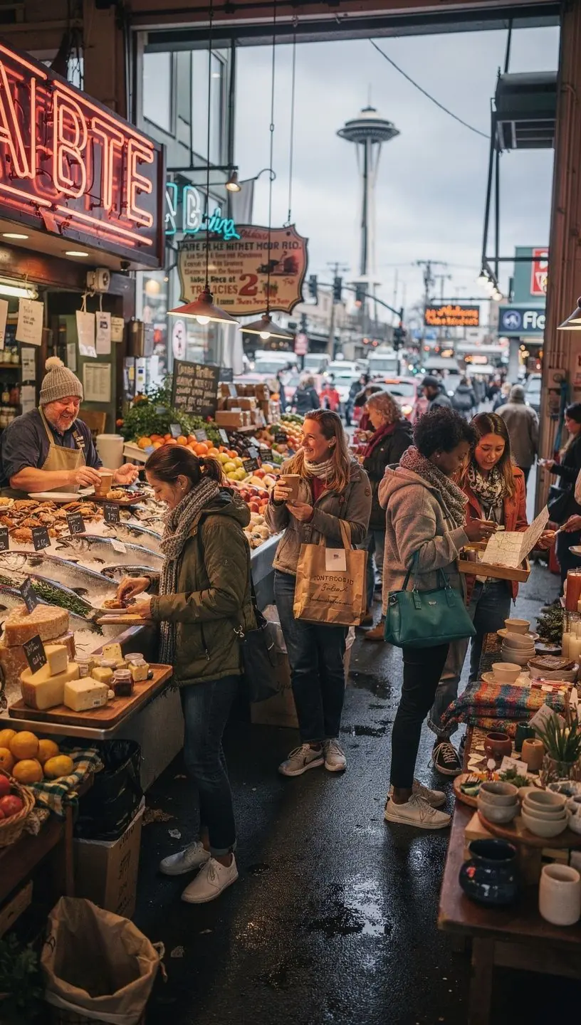 Miejska przestrzeń publiczna z łatwym dostępem do transportu.